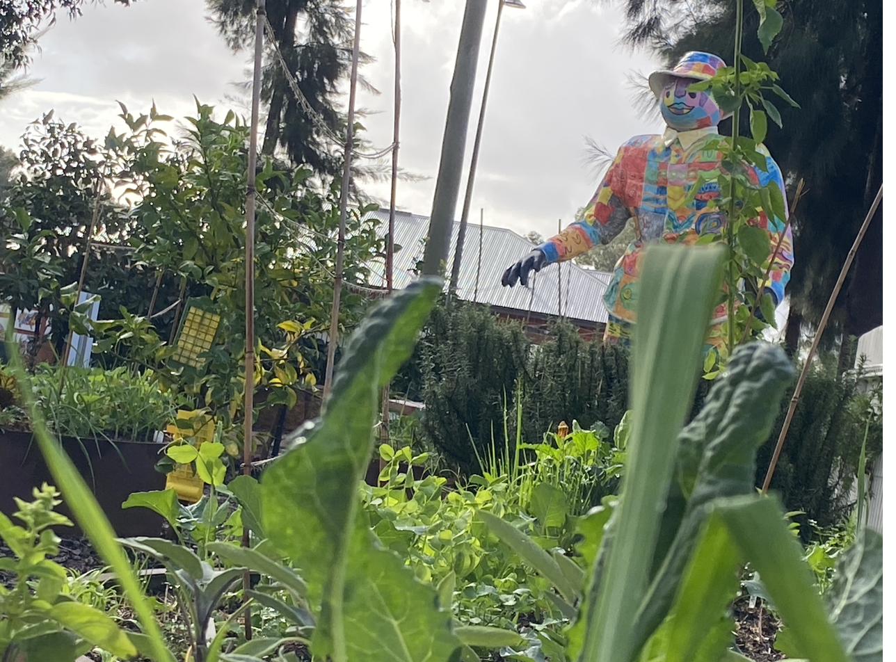 Garden and scarecrow artwork